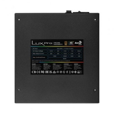 Fuente de Alimentación Aerocool LUXPRO RGB850M/ 850W/ Ventilador 14cm/ 80 Plus Bronze