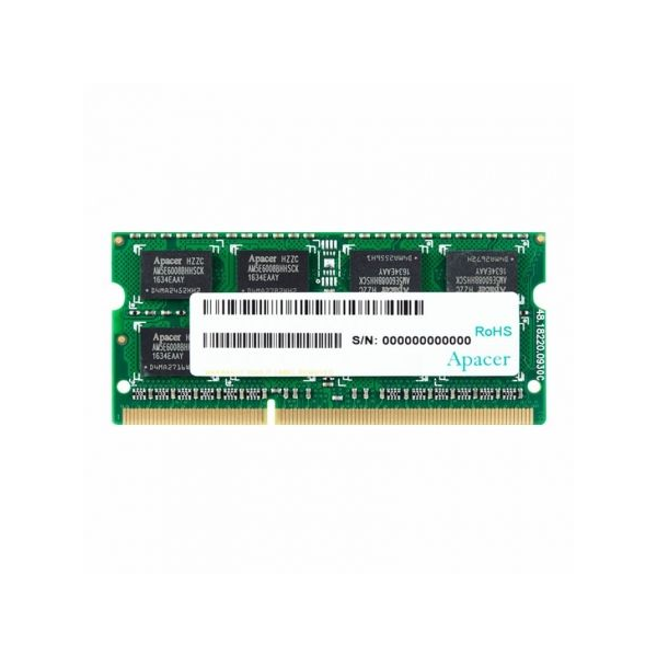 Memoria RAM Apacer 8GB/ DDR3L/ 1600MHz/ 1.35V/ CL11/ SODIMM