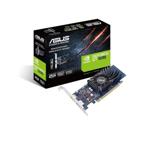 Tarjeta Gráfica Asus GeForce GT 1030/ 2GB GDDR5/ Compatible con Perfil Bajo