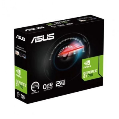 Tarjeta Gráfica Asus GeForce GT 710 EVO/ 2GB DDR3/ Compatible con Perfil Bajo