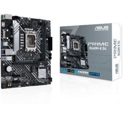 Placa Base Asus Prime B660M-K D4/ Socket 1700/ Micro ATX