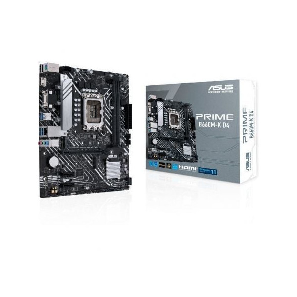 Placa Base Asus Prime B660M-K D4/ Socket 1700/ Micro ATX