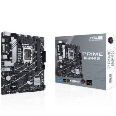 Placa Base Asus PRIME B760M-K D4 Socket 1700/ Micro ATX