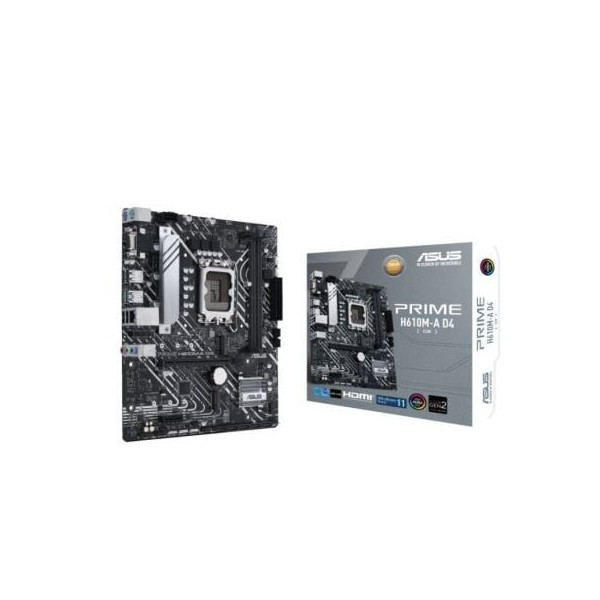 Placa Base Asus Prime H610M-A D4-CSM/ Socket 1700/ Micro ATX