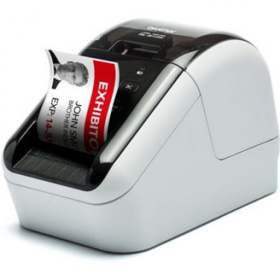 Impresora de Etiquetas Brother QL-810WC/ Térmica/ Ancho etiqueta 62mm/ USB-WiFi/ Blanca y Negra