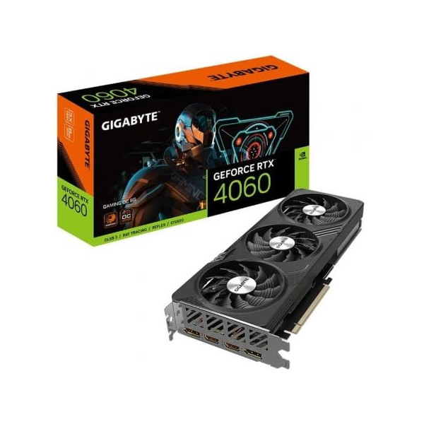 Tarjeta Gráfica Gigabyte GeForce RTX 4060 GAMING OC 8G/ 8GB GDDR6