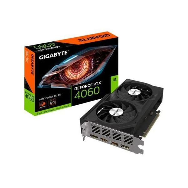 Tarjeta Gráfica Gigabyte GeForce RTX 4060 WindForce OC 8G/ 8GB GDDR6