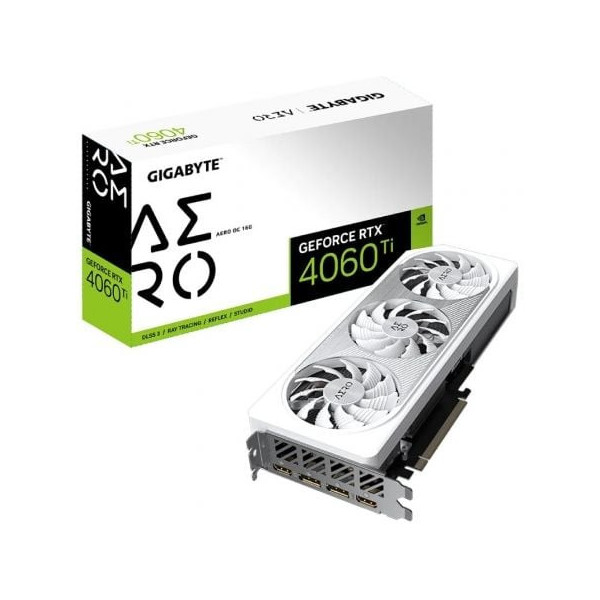 Tarjeta Gráfica Gigabyte GeForce RTX 4060 Ti Aero OC 16G/ 16GB GDDR6