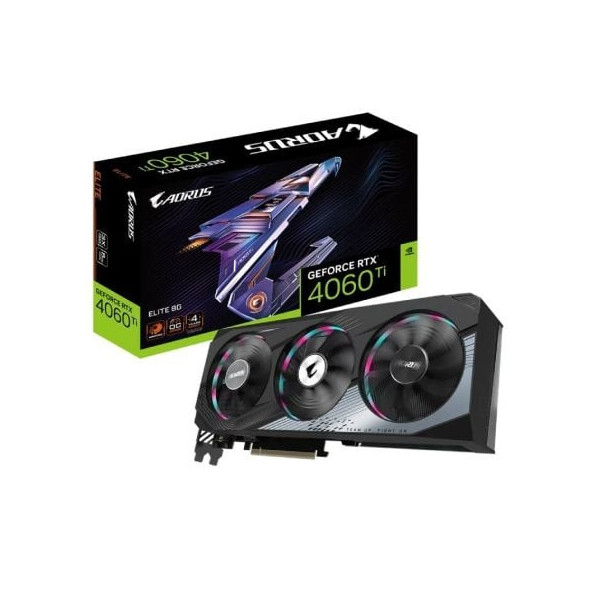 Tarjeta Gráfica Gigabyte AORUS GeForce RTX 4060 Ti ELITE 8G/ 8GB GDDR6