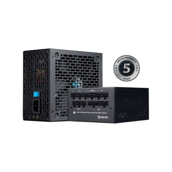 Fuente de Alimentación Hiditec GDX1050 V2/ 1050W/ Ventilador 14cm/ ATX 3.0/ PCIe 5.0/ 80 Plus Gold