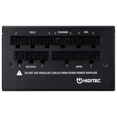 Fuente de Alimentación Hiditec GDX1050 V2/ 1050W/ Ventilador 14cm/ ATX 3.0/ PCIe 5.0/ 80 Plus Gold