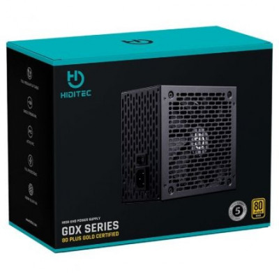 Fuente de Alimentación Hiditec GDX750/ 750W/ Ventilador 14cm/ 80 Plus Gold