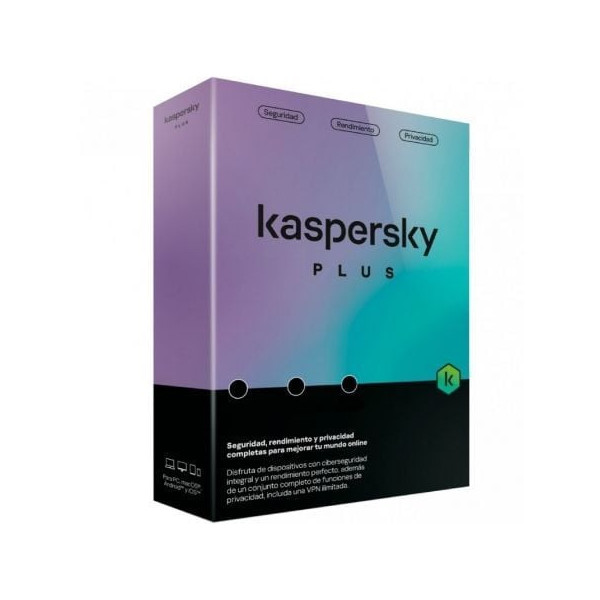 Antivirus Kaspersky Plus/ 1 Dispositivo/ 1 Año