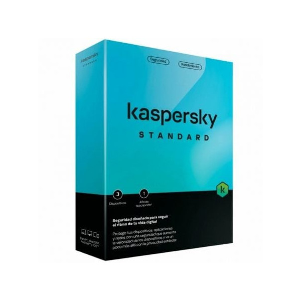 Antivirus Kaspersky Standard/ 3 Dispositivos/ 1 Año