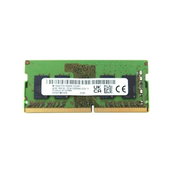 Memoria RAM Micron MTA4ATF51264HZ-3G2R1 4GB/ DDR4/ 3200MHz/ 1.2V/ CL22/ SODIMM