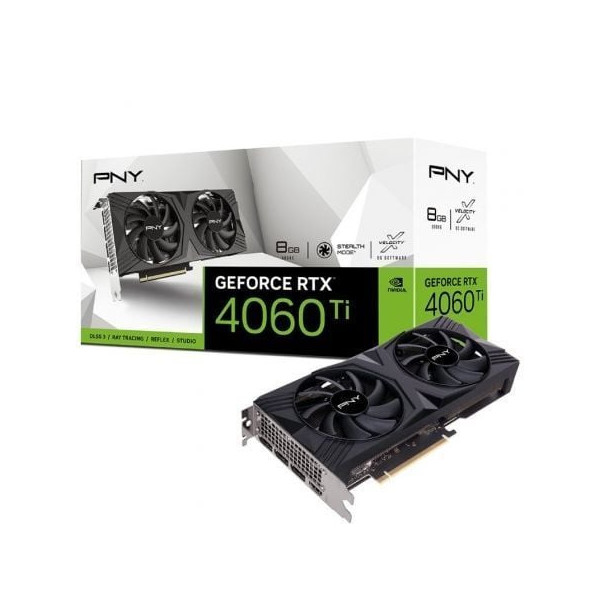 Tarjeta Gráfica PNY GeForce RTX 4060 Ti VERTO Dual Fan/ 8GB GDDR6