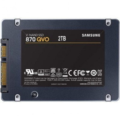 Disco SSD Samsung 870 QVO 2TB/ SATA III/ Full Capacity