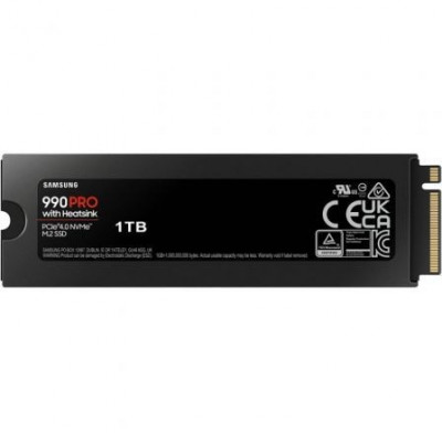 Disco SSD Samsung 990 PRO 1TB/ M.2 2280 PCIe 4.0/ con Disipador de Calor/ Compatible con PS5 y PC/ Full Capacity