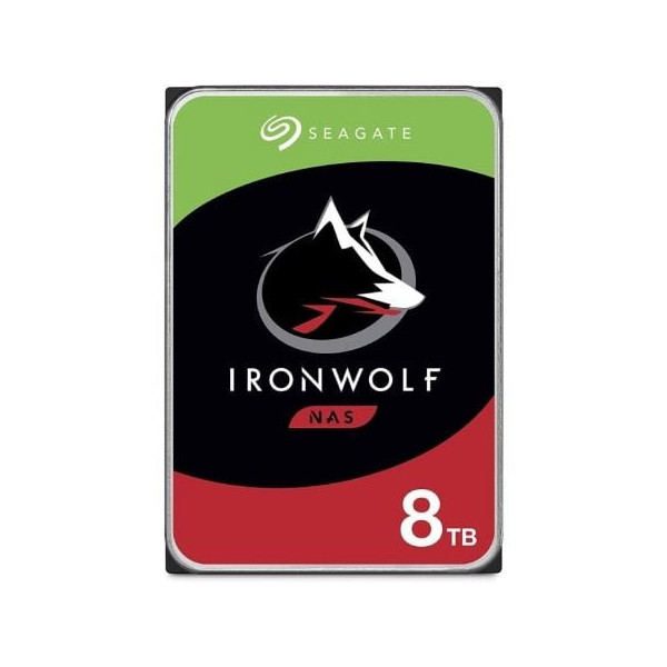 Disco Duro Seagate IronWolf NAS ST8000VN004 8TB/ 3.5"/ SATA III/ 256MB