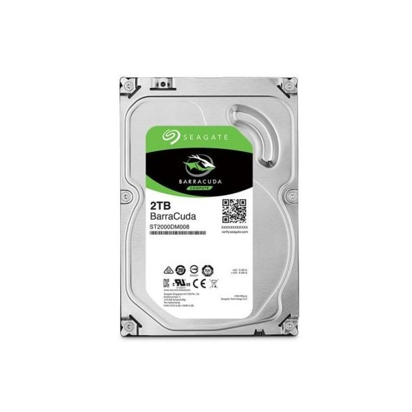 Disco Duro Seagate BarraCuda 2TB/ 3.5"/ SATA III/ 256MB