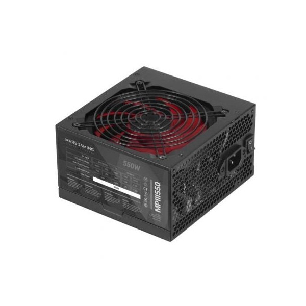 Fuente de Alimentación Mars Gaming MPIII550/ 550W/ Ventilador 12cm