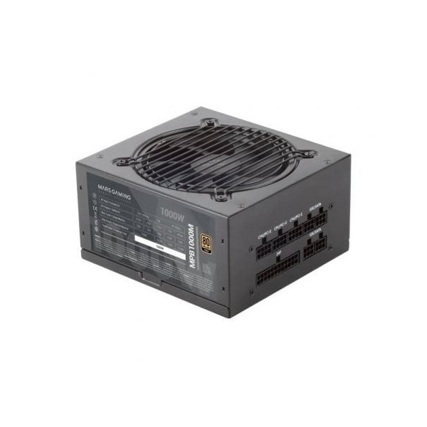 Fuente de Alimentación Mars Gaming MPB1000M/ 1000W/ Ventilador 12cm/ 80 Plus Gold