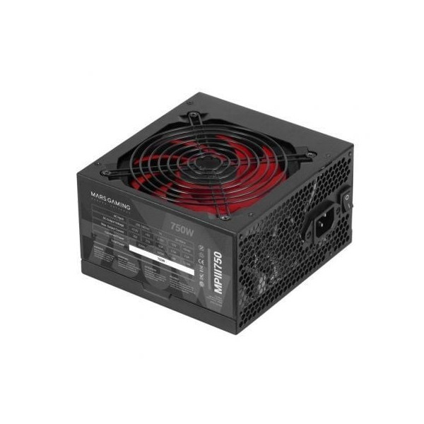 Fuente de Alimentación Mars Gaming MPIII750/ 750W/ Ventilador 12cm