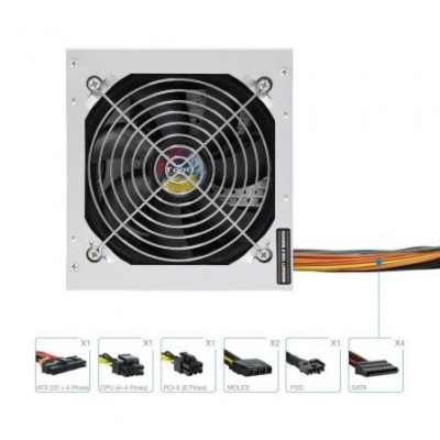 Fuente de Alimentación TooQ TQAPOLO-500SP/ 500W/ Ventilador 12cm