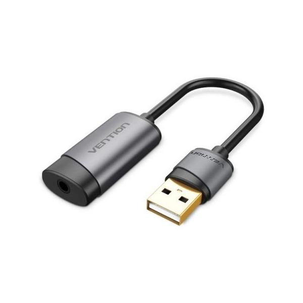 Tarjeta de Sonido Vention CDJHB/ USB Macho - Jack 3.5 Hembra