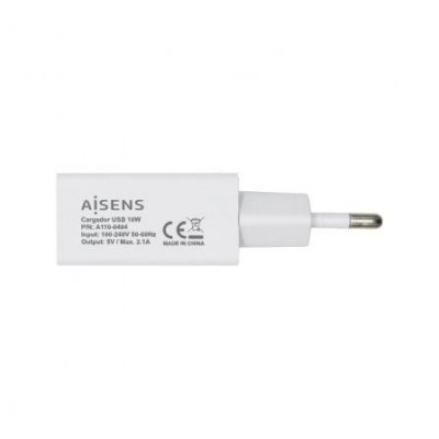 Cargador de Pared Aisens A110-0404/ 1xUSB/ 10W