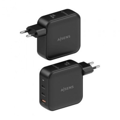 Cargador Gan de Pared Aisens ASCH-140W3P031-BK/ 2xUSB Tipo-C/ 1xUSB/ 140W