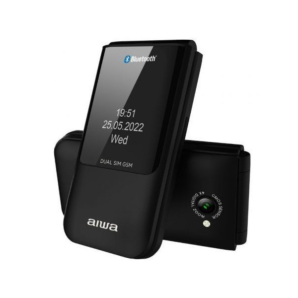 Teléfono Móvil Aiwa FP-24BK para Personas Mayores/ Negro