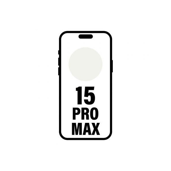 Smartphone Apple iPhone 15 Pro Max 512GB/ 6.7"/ 5G/ Titanio Blanco