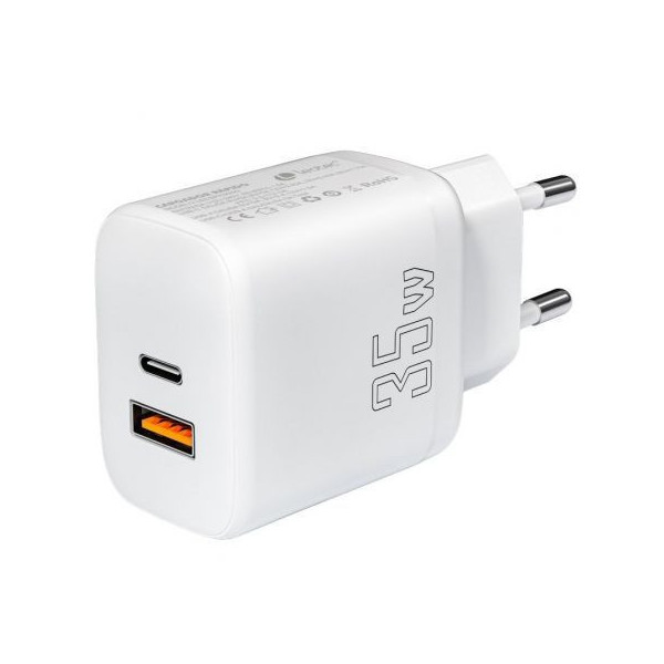 Cargador de Pared Leotec LECSPH35W2W/ 1xUSB Tipo-C/ 1xUSB/ 35W