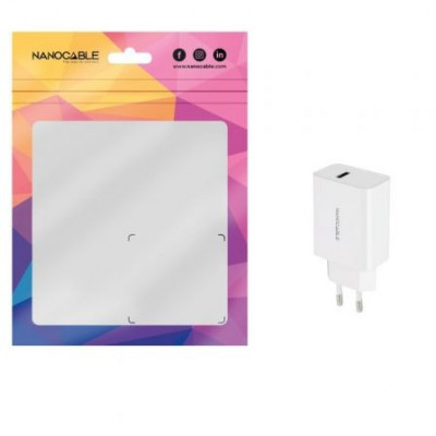 Cargador de Pared Nanocable 10.10.2003/ 1xUSB/ 2.1A/ Blanco