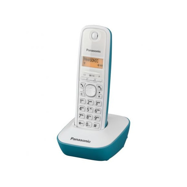 Teléfono Inalámbrico Panasonic KX-TG1611/ Blanco/ Azul