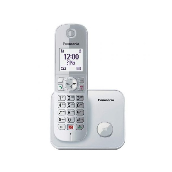 Teléfono Inalámbrico Panasonic KX-TG6851SP/ Plata