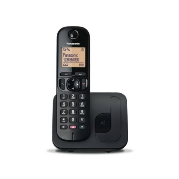 Teléfono Inalámbrico Panasonic KX-TGC250SPB/ Negro