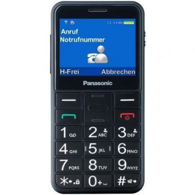 Teléfono Móvil Panasonic KX-TU155EXBN para Personas Mayores/ Negro