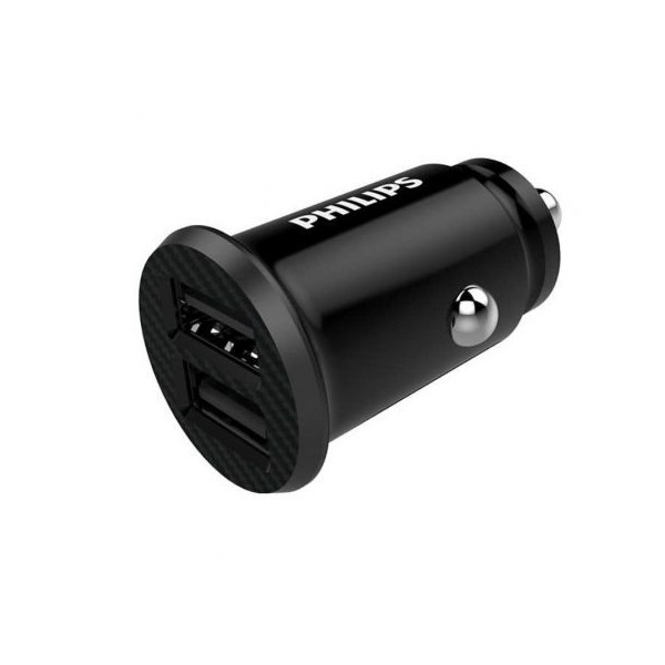 Cargador de Coche Philips DLP2510/ 2xUSB/ 12W