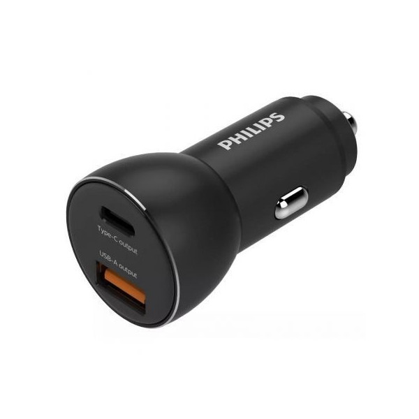 Cargador de Coche Philips DLP2521/ 2xUSB/ 36W