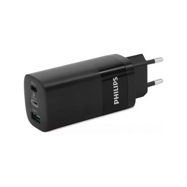 Cargador de Pared Philips DLP2681/ 2xUSB Tipo-C/ 1xUSB/ 65W