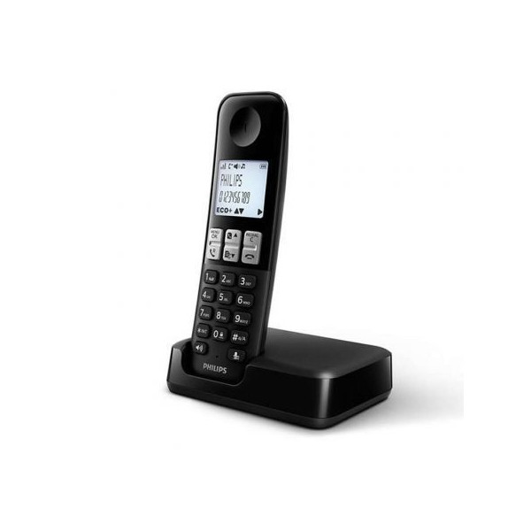 Teléfono Inalámbrico Philips D2501B/01/ Negro