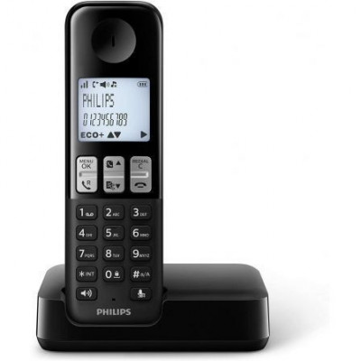 Teléfono Inalámbrico Philips D2501B/01/ Negro