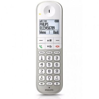 Teléfono Inalámbrico Philips XL4901S/23/ Plata y Blanco