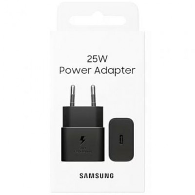 Cargador de Pared Samsung EP-T2510NBEGEU/ 1xUSB Tipo-C/ 25W