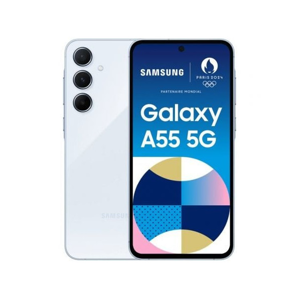 Smartphone Samsung Galaxy A55 8GB/ 128GB/ 6.6"/ 5G/ Azul Cielo