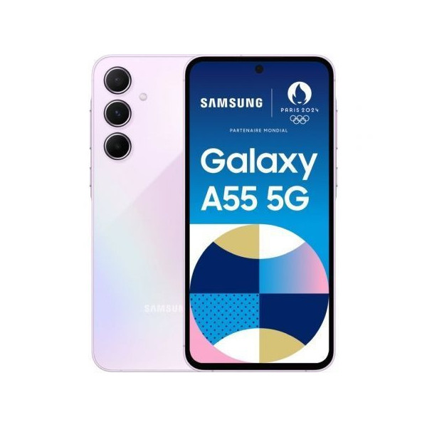 Smartphone Samsung Galaxy A55 8GB/ 128GB/ 6.6"/ 5G/ Lavanda