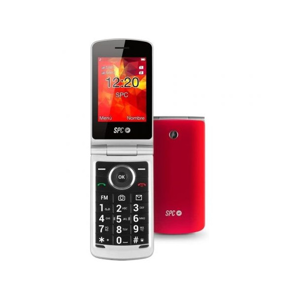 Teléfono Móvil SPC Opal para Personas Mayores/ Rojo