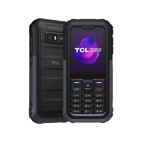 Teléfono Móvil Ruggerizado TCL 3189/ Gris